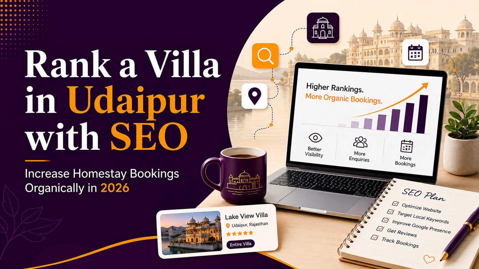 SEO for VIlla in Udaipur