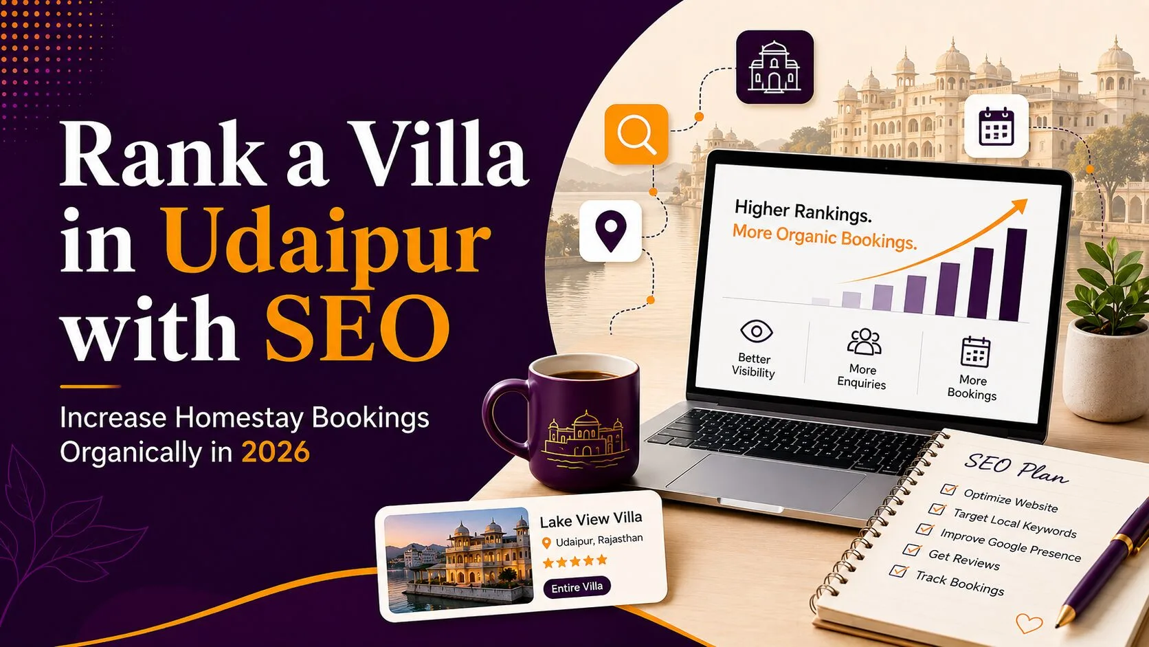 SEO for VIlla in Udaipur